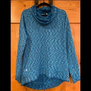 Athleta space dyed cowl neck sweatshirt, sz XL